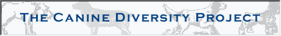 The Canine Diversity Project banner with dogs.