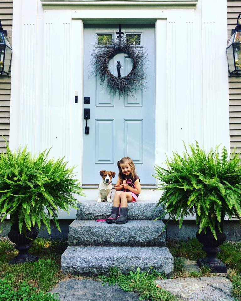 This is "Stella" with her little friend in Massachusetts