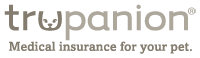 Trupanion logo with pet insurance slogan.